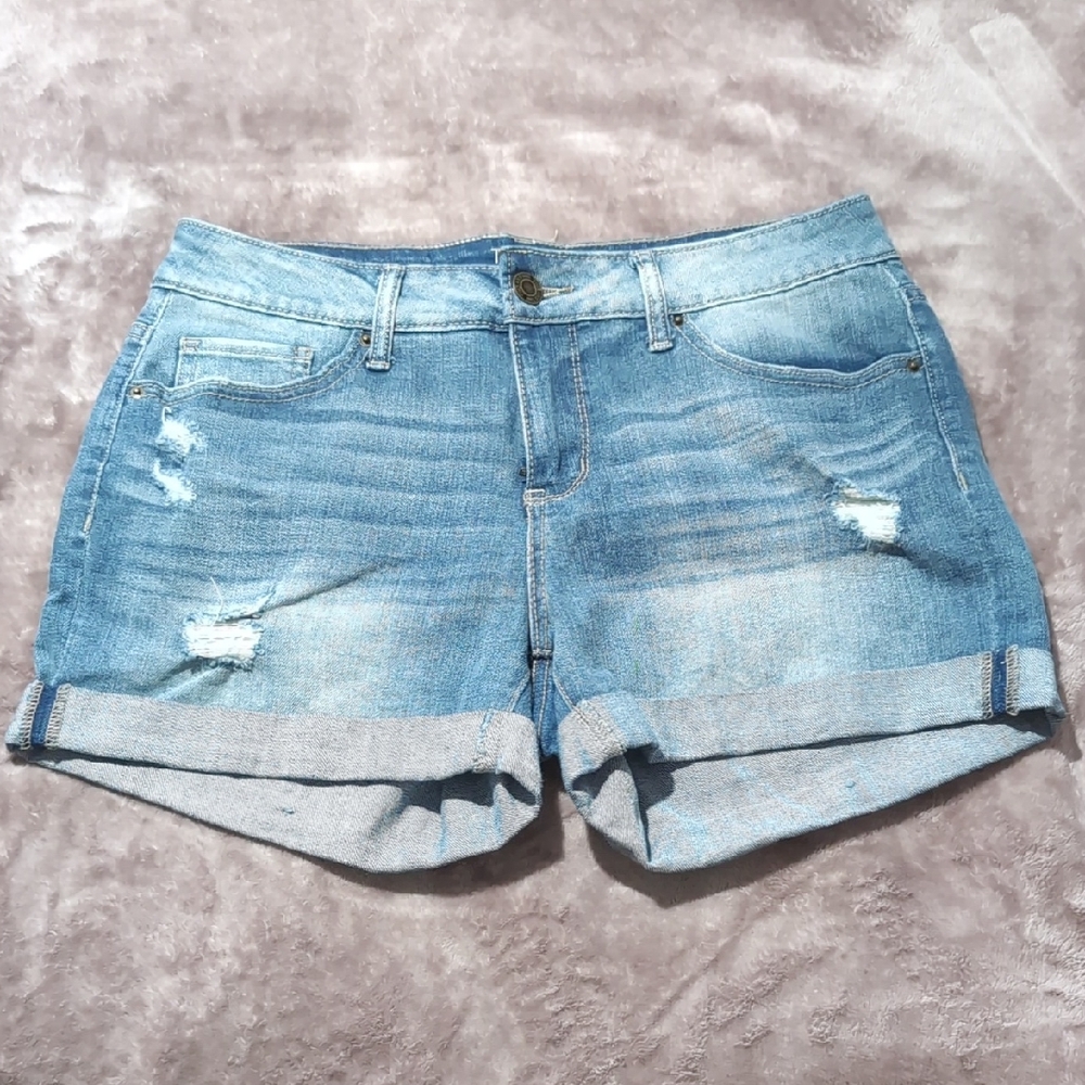 Time and Tru Light Blue Jean Shorts